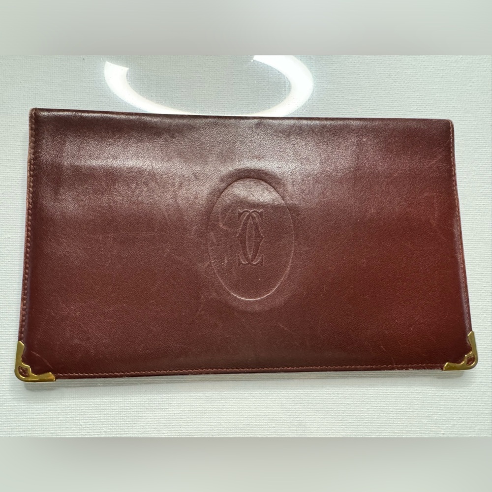 Cartier long wallet burgundy